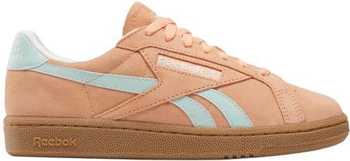 Reebok Dames Club C Grounds UK sneaker, sunkissedorangge/glitchaqua/krijt, 35 EU, Sunkissedorange Glitchaqua krijt, 35 EU