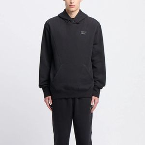 Reebok - Icon Elements FT Hoodie - Zwart - Franse Katoenen Badstof