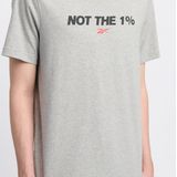 Reebok - T-shirt - Lichtgrijs - Heren - Katoen