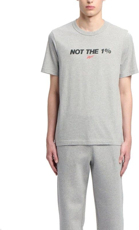 Reebok - T-shirt - Lichtgrijs - Heren - Katoen