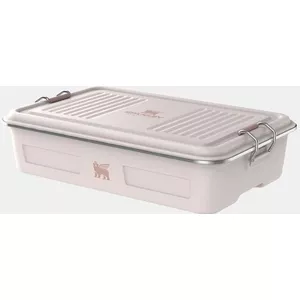 Draagbare lekvrije metalen lunchbox, metalen doos met luchtdichte deksel, metalen broodtrommel, compacte metalen voedseldoos, robuuste metalen lunchbox, veelzijdige metalen lunchbox voor backpacken