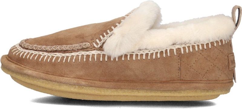 LAIDBACKLONDON Jude Slipper - Instappers - Cognac - Suède