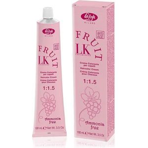 Lisap LK Fruit Cream Color Ammonia free Kleuring haarkleur permanent 100ml - 06/44 Intense Dark Mahogany Blonde / Dunkelblond Mahagoni Intensiv