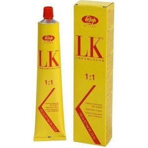 Lisap LK Cream Color Haircolour Permanente Crème Haarkleur Kleuring 100ml - 5/58 RedViolet Light Brown Hellbraun Rot-Violett
