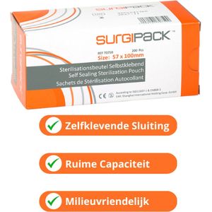 Surgipack self-seal sterilisatiezakjes 200 stuks