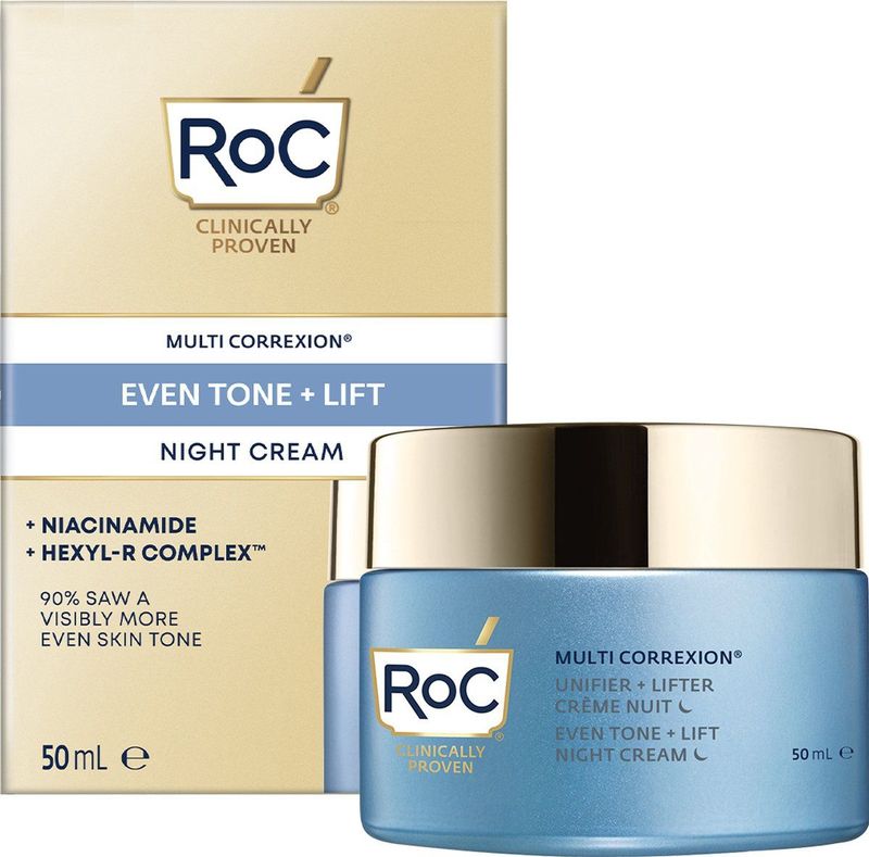 RoC - MULTI CORREXION® Even Tone + Lift Nachtcrème - 50 ml - Huidverzorging