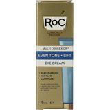 RoC - MULTI CORREXION® Even Tone + Lift Oogcrème - 15 ml - Hydraterend