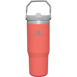 Stanley Flip Straw Tumbler 1.0 drinkfles met rietje, 0,89 l, 12 uur koud, thermosfles, BPA-vrij, thermoskan, gemakkelijk mee te nemen, vaatwasmachinebestendig, Guava