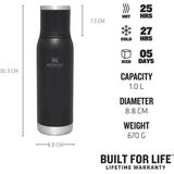 Stanley The Adventure To Go Bottle .75L / 25oz Black