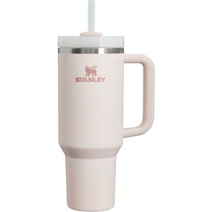 Stanley Quencher H2.0 FlowState Thermosbeker met rietje, 1,2 l, 11 uur koud, 48 uur ijskoud, vaatwasmachinebestendig, roestvrijstalen fles, BPA-vrij, rozenkwarts