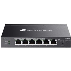 TP-Link - Omada ES206GP - Switch - Gigabit Ethernet - 6 Poorten - PoE