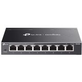 TP-Link - Omada ES208G - Managed Switch - Zwart - Gigabit Ethernet - 8 Poorten