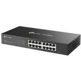 TP-Link - Omada ES216G - Managed Switch - Zwart - L2 - 16 Gigabit Ethernet-poorten