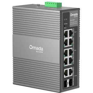 TP-Link Omada IES210GPP netwerk-switch Managed Gigabit Ethernet (10/100/1000) Power over Ethernet (PoE) DIN rail Grijs