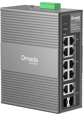TP-Link Omada IES210GPP netwerk-switch Managed Gigabit Ethernet (10/100/1000) Power over Ethernet (PoE) DIN rail Grijs