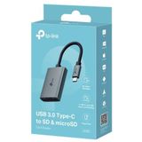 TP-Link UA430C geheugenkaartlezer USB 3.2 Gen 1 (3.1 Gen 1) Type-C Grijs