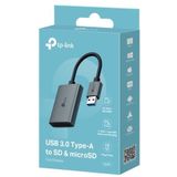 TP-Link - UC430 V1 - USB Type-A naar SD&TF 3.0 - Grijs - Geheugenkaartlezer