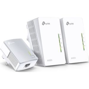 TP-Link TL-WPA4220 TKIT 2-Port Powerline Adapter WiFi Starter Kit, Range Extender, Broadband/WiFi Extender, WiFi Booster/Hotspot, No Configuration Required, UK Plug
