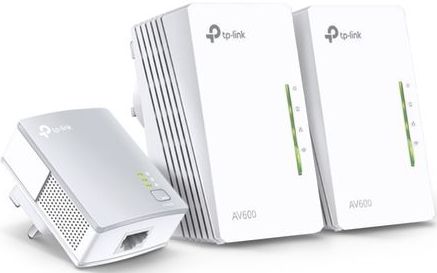 TP-Link TL-WPA4220 TKIT 2-Port Powerline Adapter WiFi Starter Kit, Range Extender, Broadband/WiFi Extender, WiFi Booster/Hotspot, No Configuration Required, UK Plug
