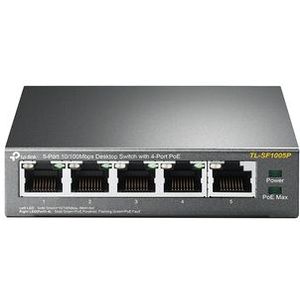 TP-Link - TL-SF1005P - Desktop Switch - 5-poorts - 10/100Mbps - Met 4-poorts PoE