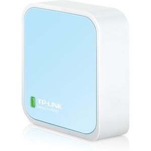TP-Link - TL-WR802N - WLAN-nanorouter - Blauw/Wit - Draagbaar - 300 Mbps