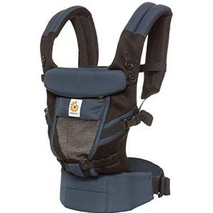 Ergobaby Originele Adapt Cool Air Mesh - ergonomische tas met verstelbare posities, gevoerde heupriem en opvouwbare capuchon voor baby's, raven