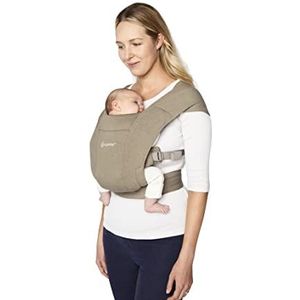 Ergobaby draagzak Embrace Soft Olive - ergonomische draagzak vanaf geboorte