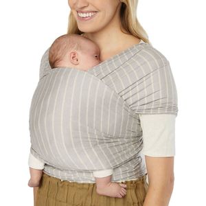 Ergobaby - Aura Knit - Draagdoek - Grijze Strepen - Gerecycled Materiaal