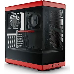 ATX Semi-toren doos Hyte Y40 Zwart Rood