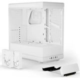 Hyte - Y40 - PC Behuizing - Wit - 2-delige Constructie - Panoramisch Glas