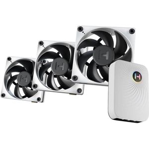 Hyte - THICC FP12 - Ventilator - Zwart, Wit - 120MM - 3PK