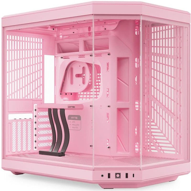 Hyte - Y70 - PC-behuizing - Roze - ATX Mid-Tower