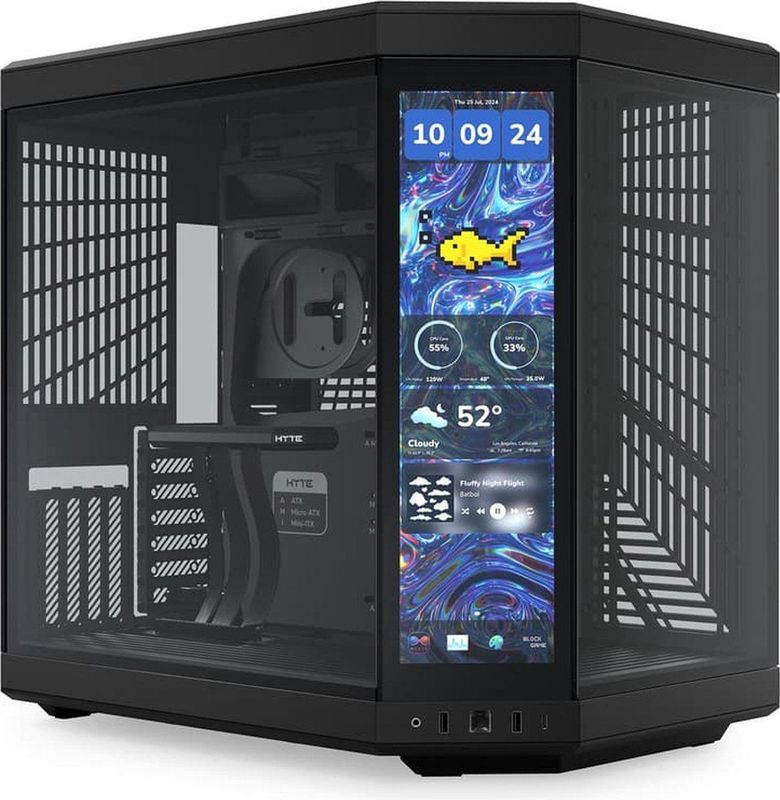 Hyte Y70 Touch Infinite Midtowermodel E ATX zwart
