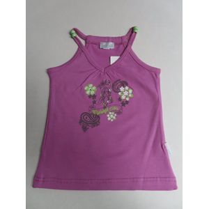 Topje - Lila roze - Meisjes - Flower child - 3 jaar 98