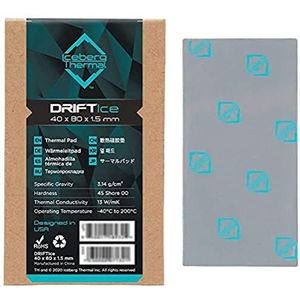 Iceberg Thermal Driftice Thermo-pad, 80 mm x 40 mm x 1,5 mm