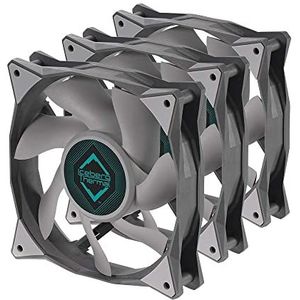 Iceberg Thermal IceGALE PWM Premium Case Fan 120mm 3-pack, grijs
