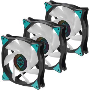 Iceberg Thermal Icegale Argb Argb (120 mm, 3 x), PC ventilator, Zwart