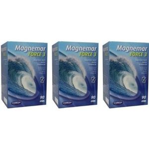 Orthonat Magnemar Force 3 Magnesium met Taurine en B6 Trio-pak  3x 90 capsules