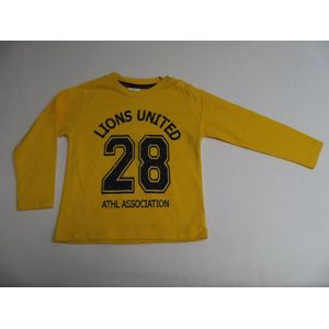 T shirt met lange mouwen - Jongen - Geel - Club Vintage - 6 jaar 116