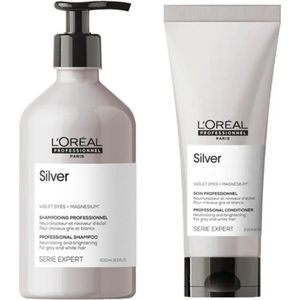 L'Oréal Professionnel SE Silver Shampoo & Conditioner - 500ml+200ml
