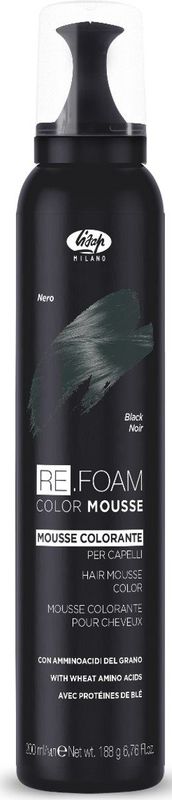 Lisap - Re.Foam Color Mousse - Zwart - 200ml
