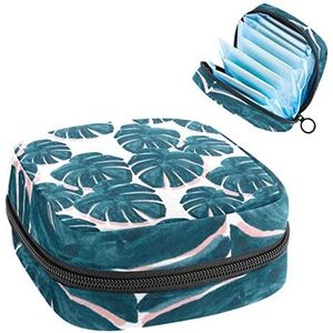 Vrouwen Maandverband Pads Handtas Dames Menstruatie Cup Pouch Meisjes Draagbare Tampon Opbergtas Bloemen Bloemen Periode Pouch met Rits