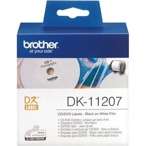 DK-11207 Die-Cut label: 58mm - CD/DVD label - white (100 labels/roll)