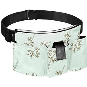 Tuingereedschap Riemtassen Verstelbare Heuptas Opknoping Pouch Draagbare Honden Wandeltas Wild Grass |, Meerkleurig, 14.9x8.2in/38x21cm