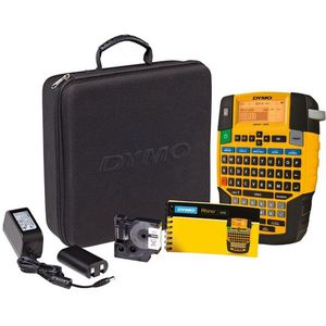3x Labelprinter Dymo Rhino 4200 industrieel azerty 19mm geel in koffer