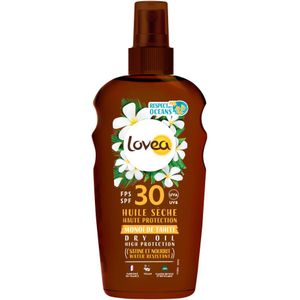 12x Lovea Sun Dry Oil Spray Zonnebrand SPF 30 150 ml