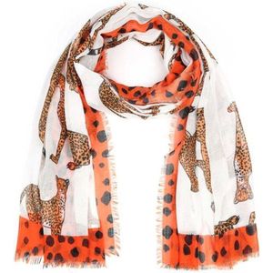 Sunset Fashion - Summer Leo scarf - Orange - 1.80 x 0.90 m