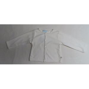 Gilet - Wit - Unie - Velour - 1 jaar 80