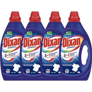 Dixan - Wasmiddel - Vloeibaar wasmiddel - Universal - 35wb/1,75L x 4