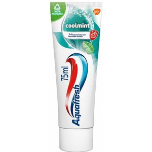 12x Aquafresh Tandpasta Coolmint 75 ml